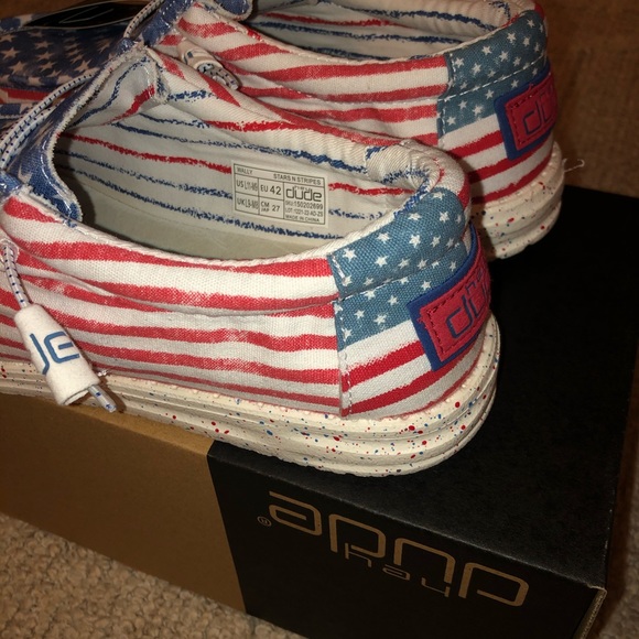 Hey Dude Stars and Stripes | Limited Edition | Men’s L11-M9 - Picture 4 of 6